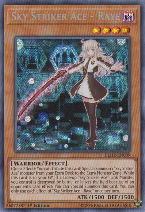 Sky Striker Ace - Raye - BLHR-EN089 - Secret Rare - 1st Edition available at 401 Games Canada