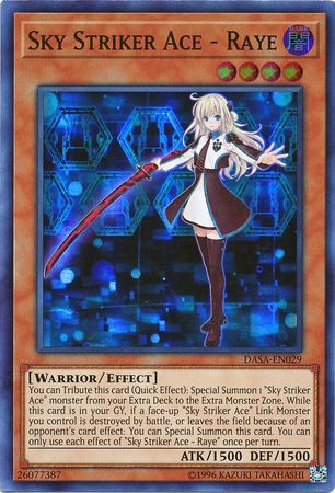Sky Striker Ace - Raye - DASA-EN029 - Super Rare - Unlimited available at 401 Games Canada
