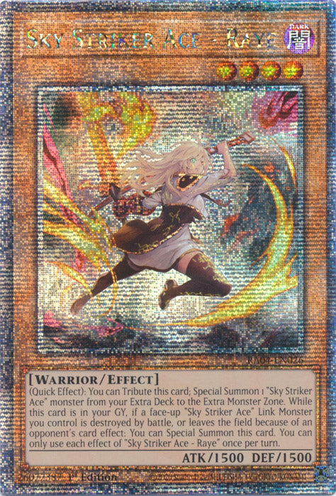 Sky Striker Ace - Raye (New Art) - RA04-EN026 - Quarter Century Secret Rare - 1st Edition