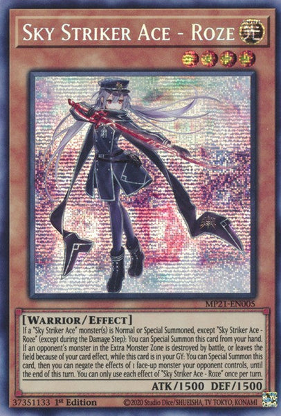 SKY STRIKER ACE-ROZE 2019年 SECRET RARE 401 Games Canada - Sky Striker Ace - Roze - MP21-EN005 - Prismatic