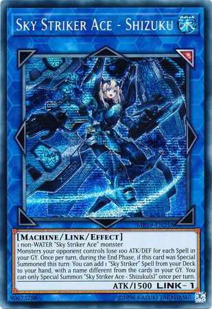 Sky Striker Ace - Shizuku - MP19-EN258 - Prismatic Secret Rare - Unlimited available at 401 Games Canada