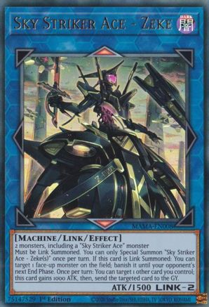 Sky Striker Ace - Zeke - MAMA-EN008 - Ultra Rare - 1st Edition available at 401 Games Canada