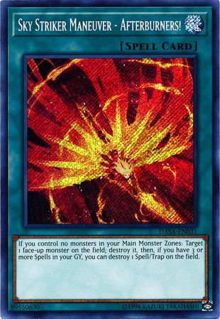 Sky Striker Maneuver - Afterburners! - DASA-EN031 - Secret Rare - Unlimited available at 401 Games Canada