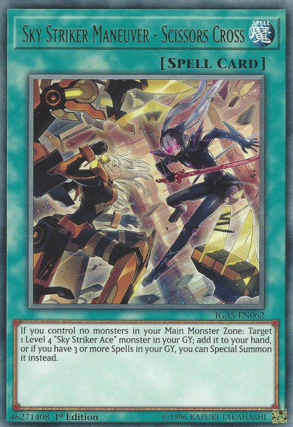 Sky Striker Maneuver - Scissors Cross - IGAS-EN062 - Rare - 1st Edition available at 401 Games Canada