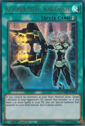 Sky Striker Mecha - Shark Cannon - MAMA-EN011 - Ultra Rare - 1st Edition available at 401 Games Canada