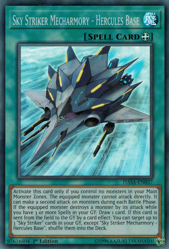 Sky Striker Mecharmory - Hercules Base - DASA-EN037 - Super Rare - 1st Edition available at 401 Games Canada