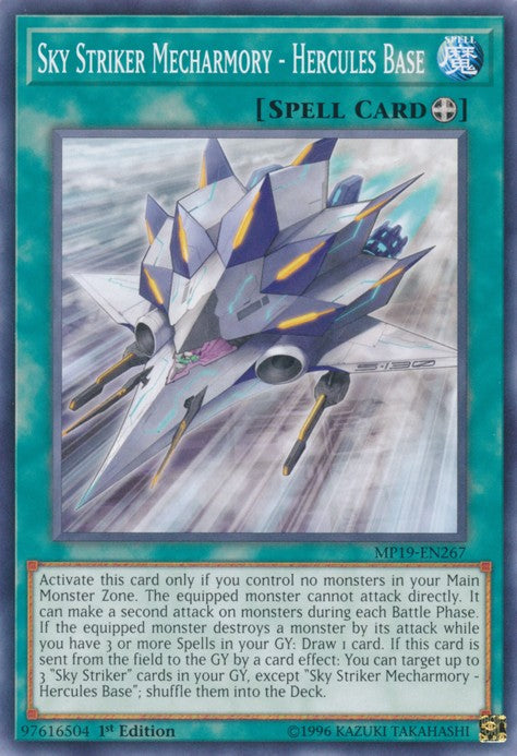 Sky Striker Mecharmory - Hercules Base - MP19-EN267 - Common - 1st Edition available at 401 Games Canada
