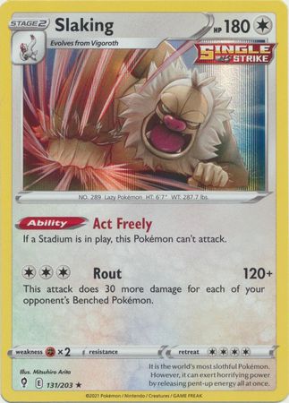 Slaking - 131/203 - Holo Rare available at 401 Games Canada