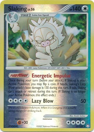 Slaking - 34/123 - Rare - Reverse Holo available at 401 Games Canada