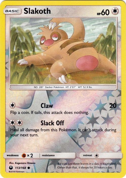 Slakoth - 113/168 - Common - Reverse Holo available at 401 Games Canada