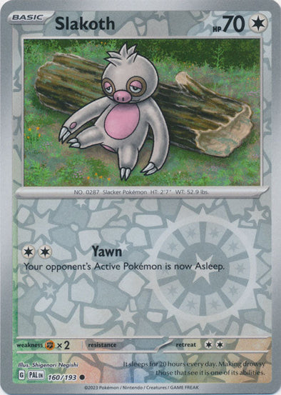 Slakoth - 160/193 - Common - Reverse Holo available at 401 Games Canada