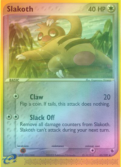 Slakoth - 45/109 - Uncommon - Reverse Holo available at 401 Games Canada