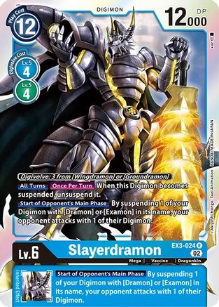 Slayerdramon (Revision Pack) - EX3-024 - Rare available at 401 Games Canada