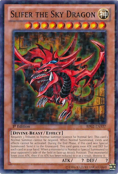 Slifer the Sky Dragon - BP02-EN127 - Mosaic Rare - 1st Edition available at 401 Games Canada