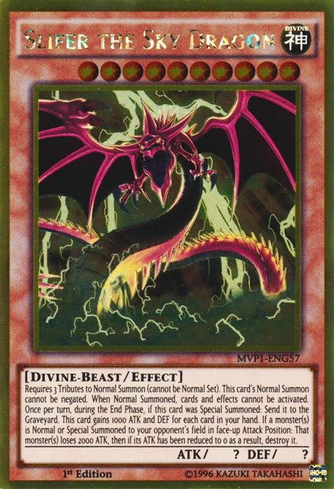 Slifer the Sky Dragon - MVP1-ENG57 - Gold Rare - 1st Edition available at 401 Games Canada