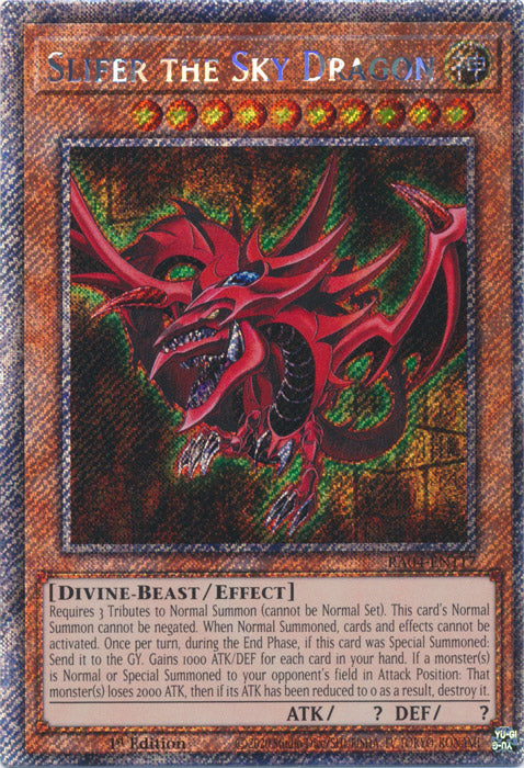 Slifer the Sky Dragon (Platinum Secret Rare) - RA04-EN117 - Platinum Secret Rare - 1st Edition