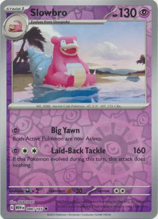 Slowbro - 080/165 - Uncommon - Reverse Holo available at 401 Games Canada