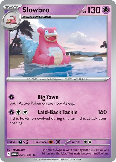 Slowbro - 080/165 - Uncommon available at 401 Games Canada