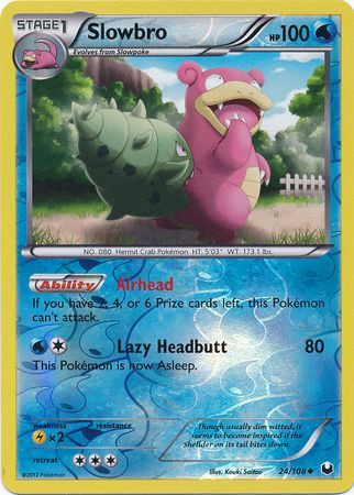 Slowbro - 24/108 - Uncommon - Reverse Holo available at 401 Games Canada