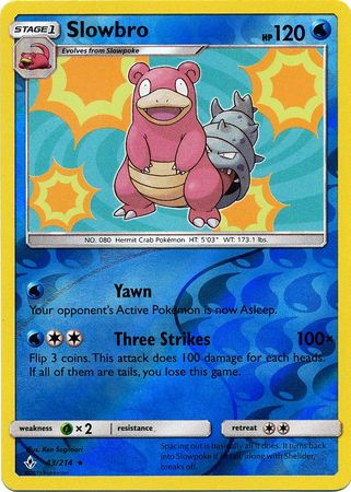 Slowbro - 43/214 - Holo Rare - Reverse Holo available at 401 Games Canada