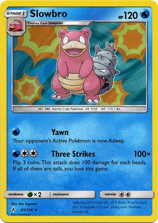 Slowbro - 43/214 - Holo Rare available at 401 Games Canada
