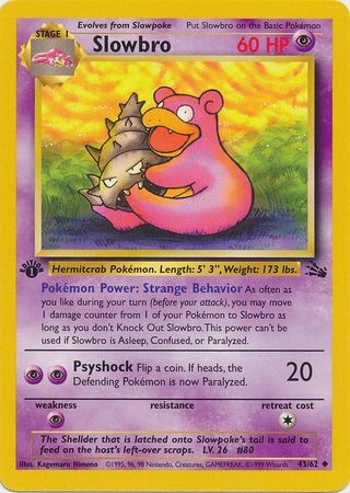 Slowbro - 43/62 - Uncommon - 1st Edition available at 401 Games Canada