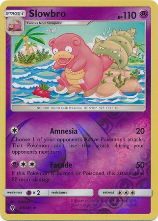 Slowbro - 49/145 - Uncommon - Reverse Holo available at 401 Games Canada