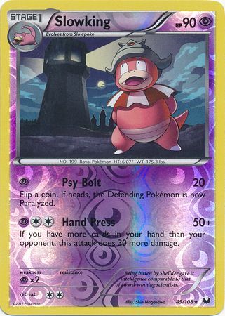 Slowking - 49/108 - Rare - Reverse Holo available at 401 Games Canada