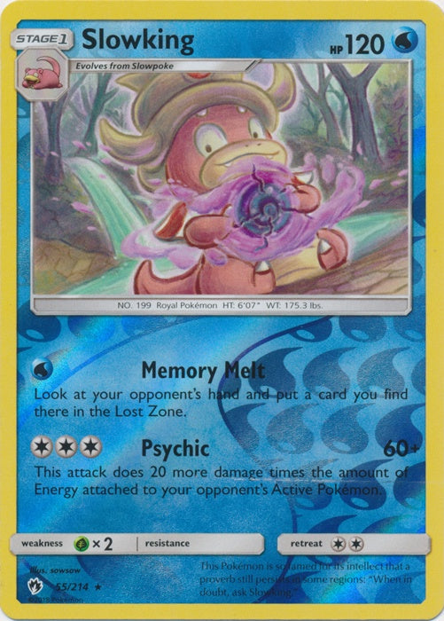 Slowking - 55/214 - Rare - Reverse Holo available at 401 Games Canada