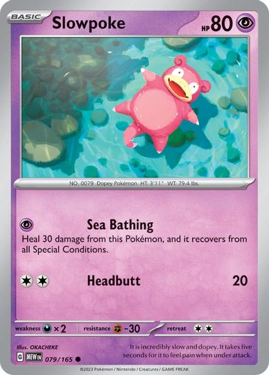 Slowpoke - 079/165 - Common available at 401 Games Canada