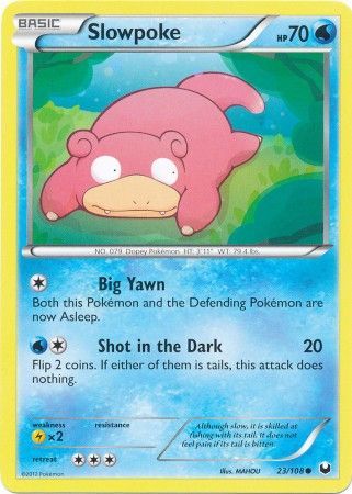 Slowpoke - 23/108 - Common available at 401 Games Canada