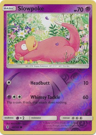 Slowpoke - 48/145 - Common - Reverse Holo available at 401 Games Canada