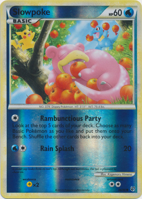 Slowpoke - 66/90 - Common - Reverse Holo available at 401 Games Canada