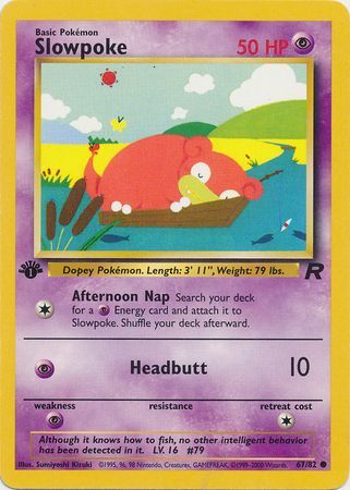 Slowpoke - 67/82 - Common - 1st Edition available at 401 Games Canada