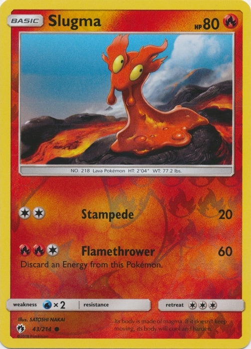 Slugma - 43/214 - Common - Reverse Holo available at 401 Games Canada