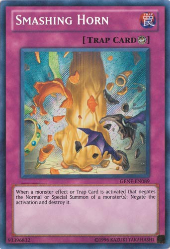 Smashing Horn - GENF-EN089 - Secret Rare - Unlimited available at 401 Games Canada
