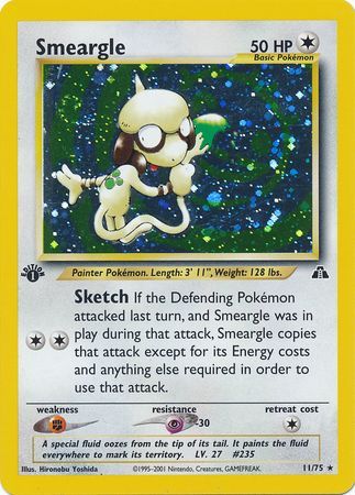 Smeargle - 11/75 - Holo - 1st Edition available at 401 Games Canada