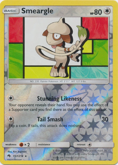Smeargle - 157/214 - Rare - Reverse Holo available at 401 Games Canada