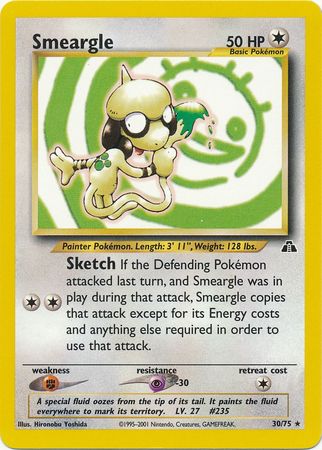 Smeargle - 30/75 - Rare - Unlimited available at 401 Games Canada