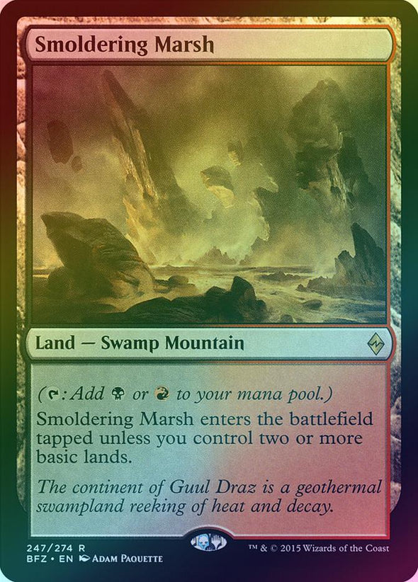 Smoldering Marsh (Foil) (BFZ) available at 401 Games Canada