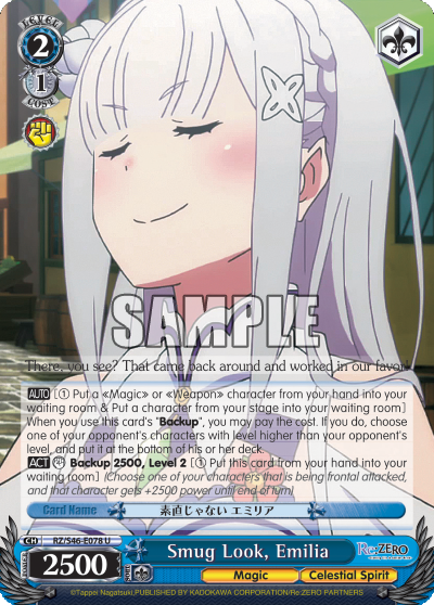 Smug Look, Emilia - RZ/S46-E078 - Uncommon available at 401 Games Canada