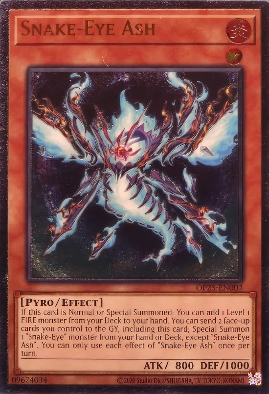 Snake-Eye Ash (UTR) - OP25-EN002 - Ultimate Rare - Unlimited