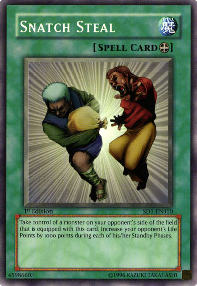 Snatch Steal - SD1-EN010 - Common - 1st Edition available at 401 Games Canada