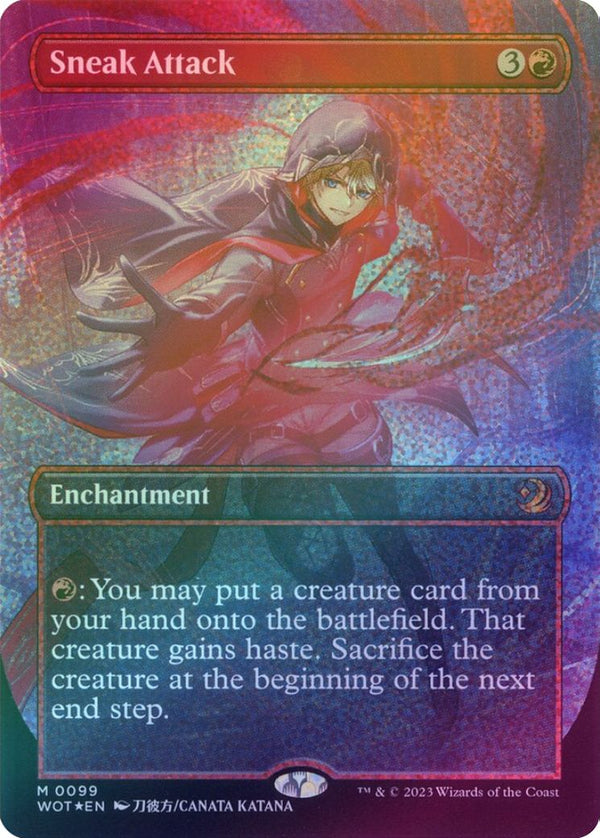 Sneak Attack - Borderless Anime (Confetti Foil) (WOT)