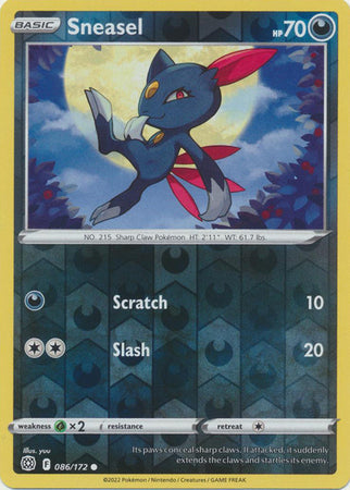 Sneasel - 086/172 - Common - Reverse Holo available at 401 Games Canada