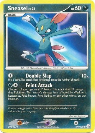 Sneasel - 100/130 - Common available at 401 Games Canada