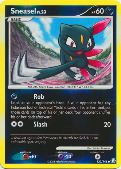 Sneasel - 120/146 - Common - Reverse Holo available at 401 Games Canada