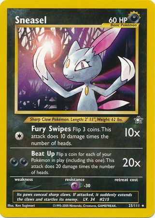 Sneasel - 25/111 - Rare - Unlimited available at 401 Games Canada