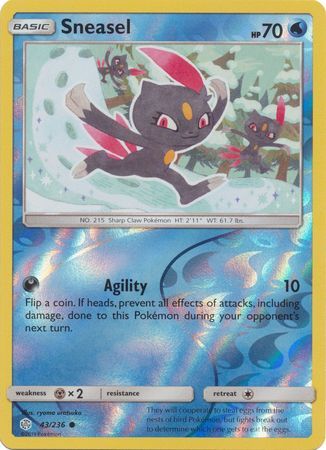 Sneasel - 43/236 - Common - Reverse Holo available at 401 Games Canada