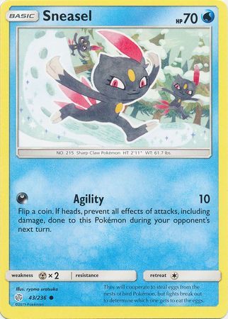 Sneasel - 43/236 - Common available at 401 Games Canada